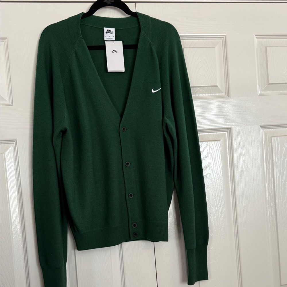 Nike Men's Forest Green Cardigan